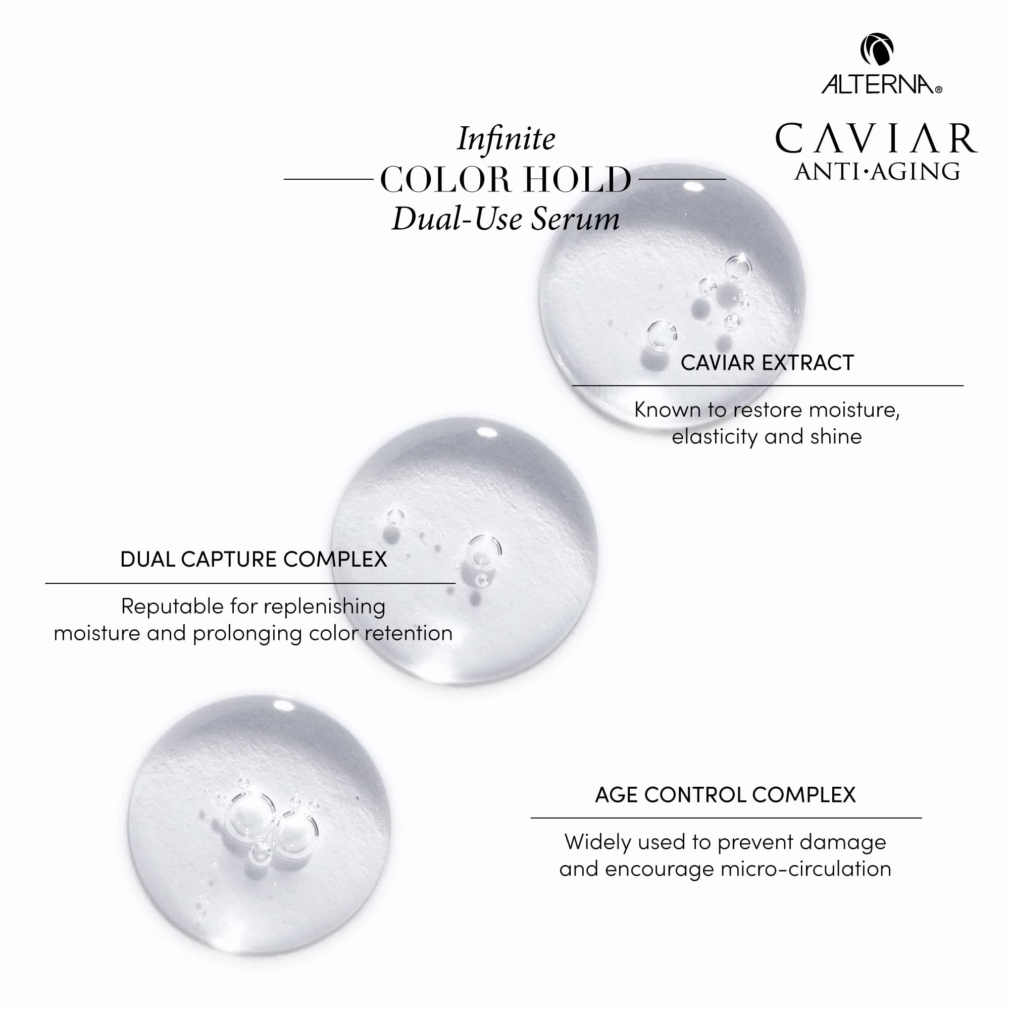 Alterna Caviar Anti-Aging Infinite Color Hold Dual-Use Serum, 1.7 Fl Oz | Leave-in Treatment, Color Preserving Mask | Sulfate Free